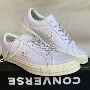 CONVERSE ONE STAR OX WHITE/BLACK/EGRET WMNS